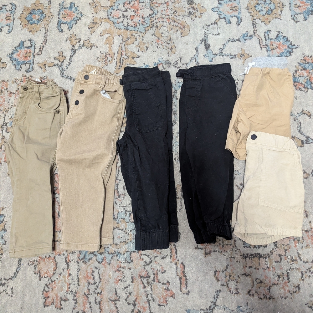 Stylish Kids Bottoms Set - Black, Tan, Cream
